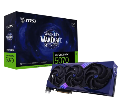 Karta graficzna MSI GeForce RTX 5070 12G WoW Midnight Void Edition OC
